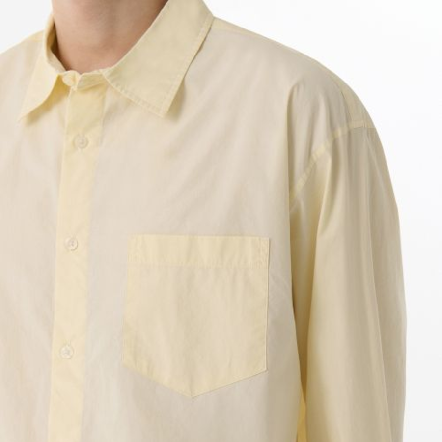 Relaxed Soft Poplin Shirt [Lemon]