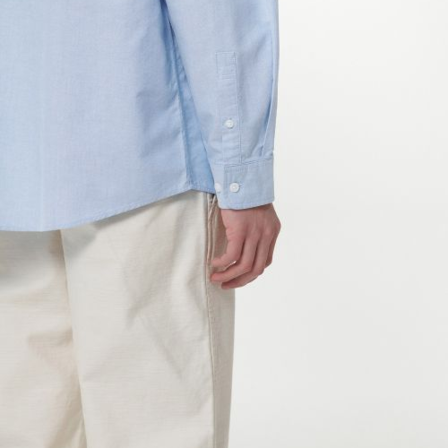 Relaxed Fit Oxford Shirt_Non Pocket [Blue]