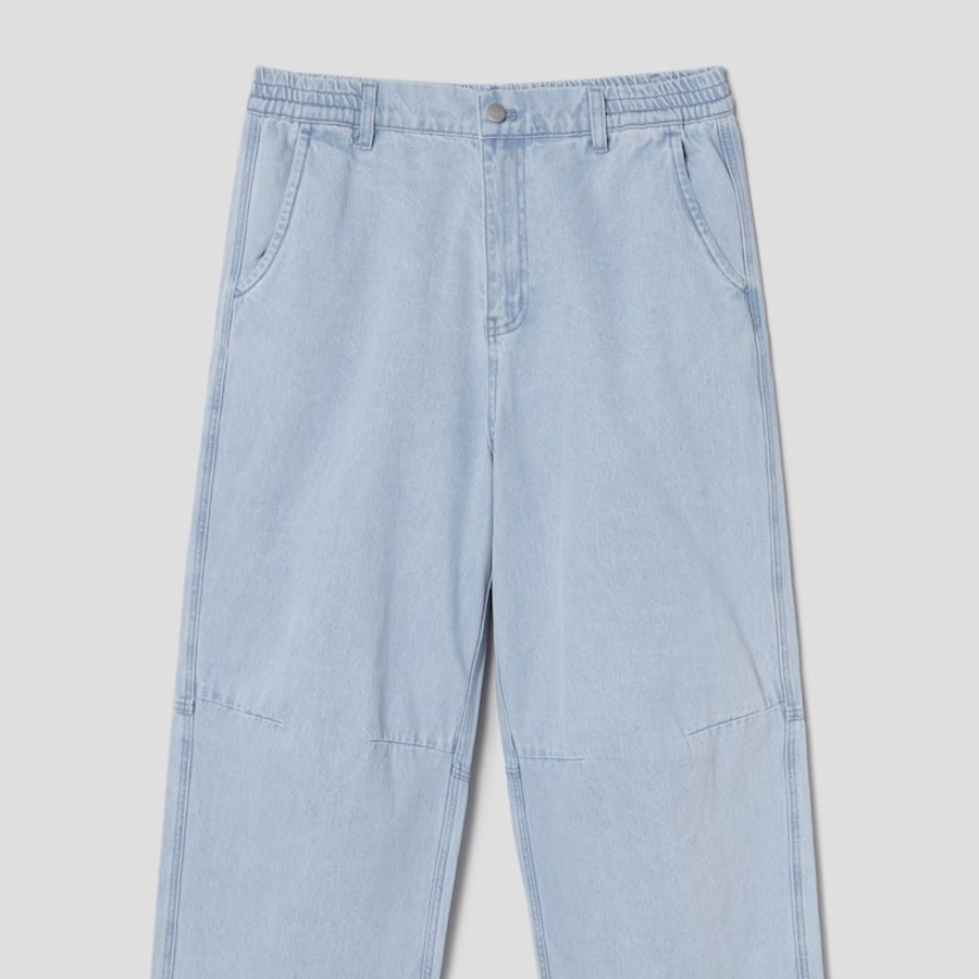 Jeoons Half-Banding Denim Pants Sky Blue