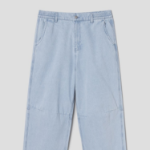 Jeoons Half-Banding Denim Pants Sky Blue