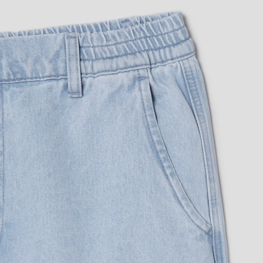 Jeoons Half-Banding Denim Pants Sky Blue