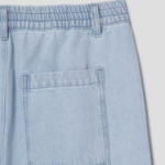 Jeoons Half-Banding Denim Pants Sky Blue