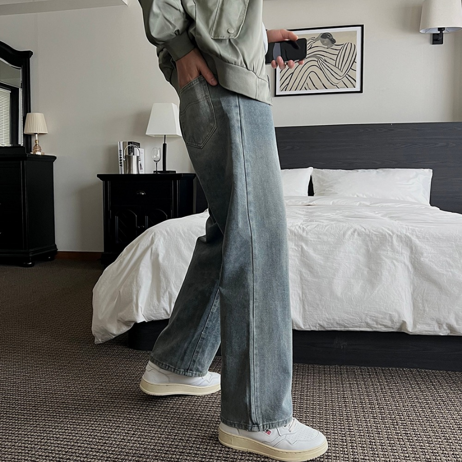 Jerte Vintage Washed Wide Denim Jeans