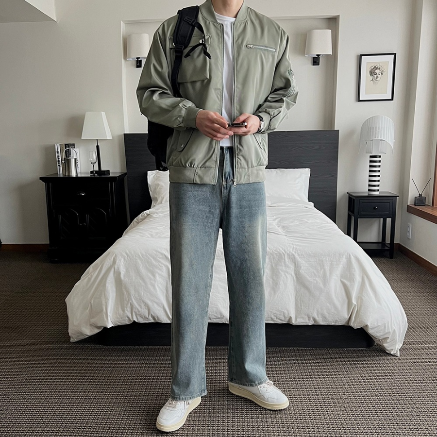 Jerte Vintage Washed Wide Denim Jeans