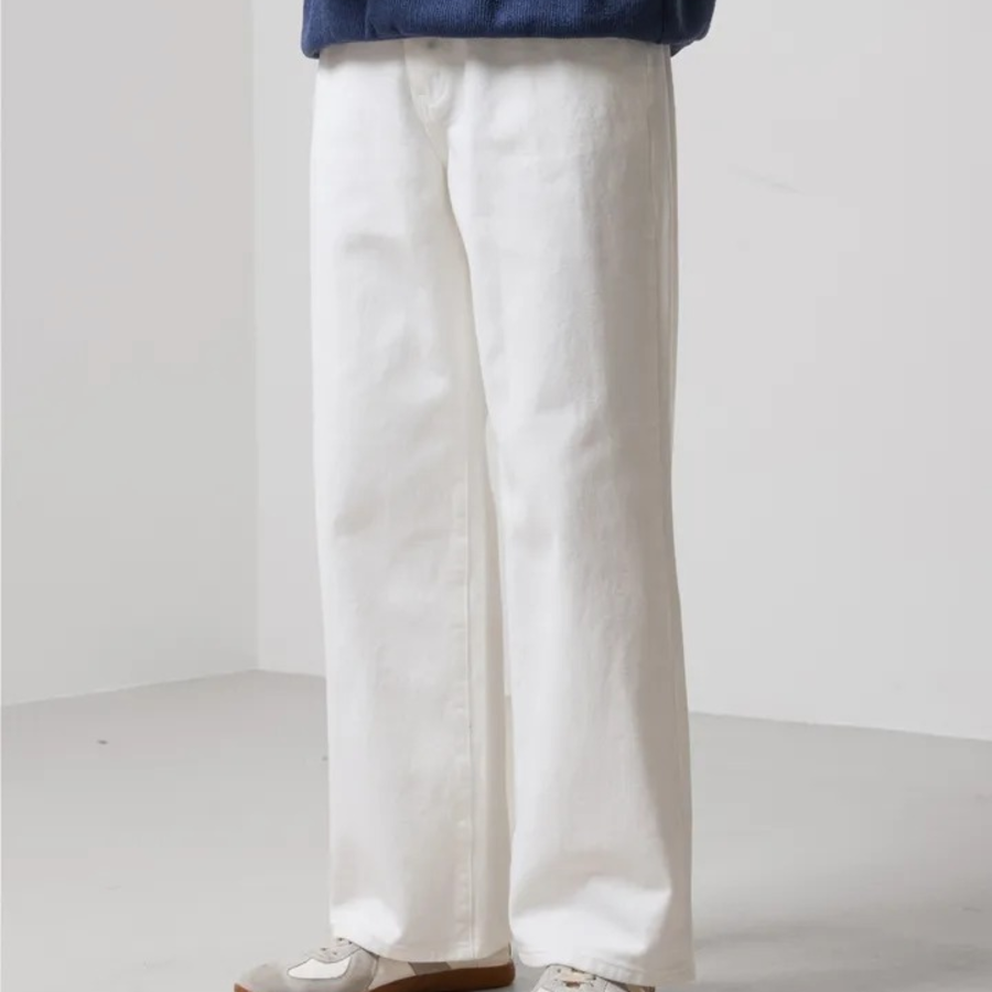 Haind Wide Cotton Denim Pants