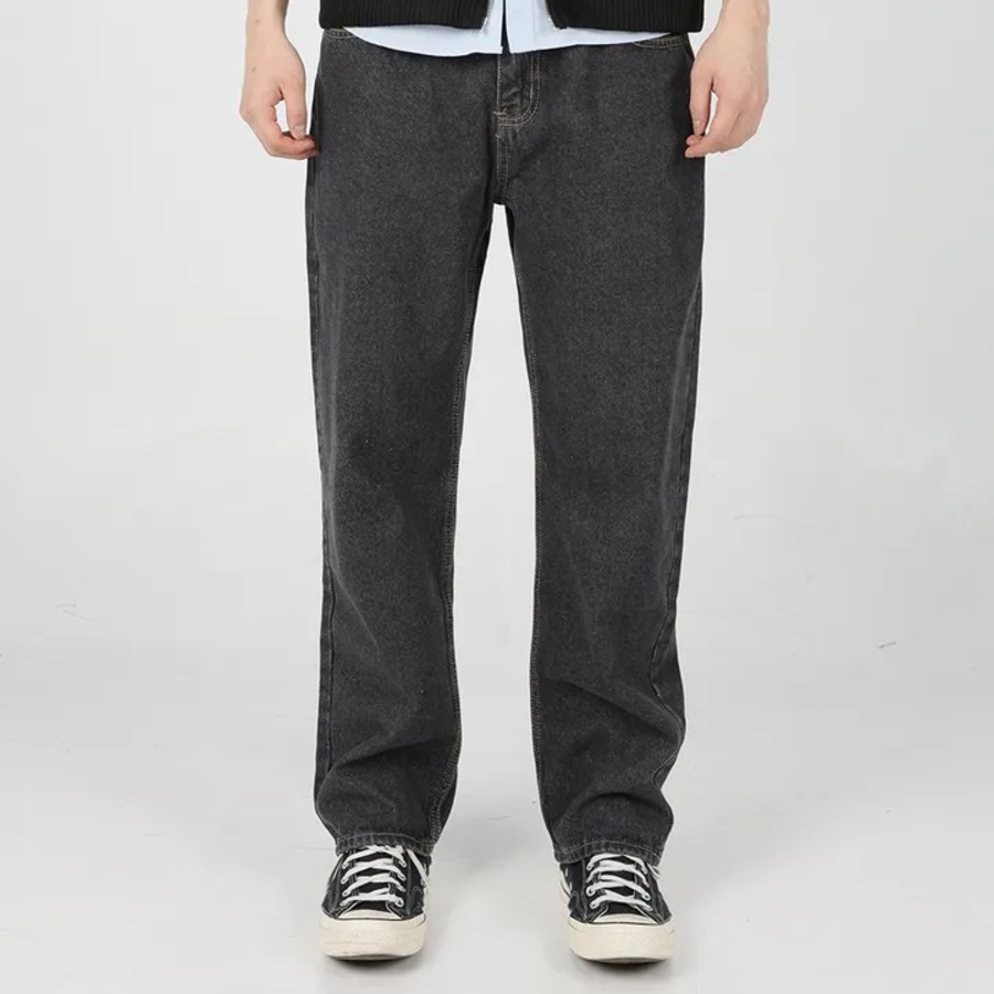 Warm Brushed Daily Straight Denim Pants