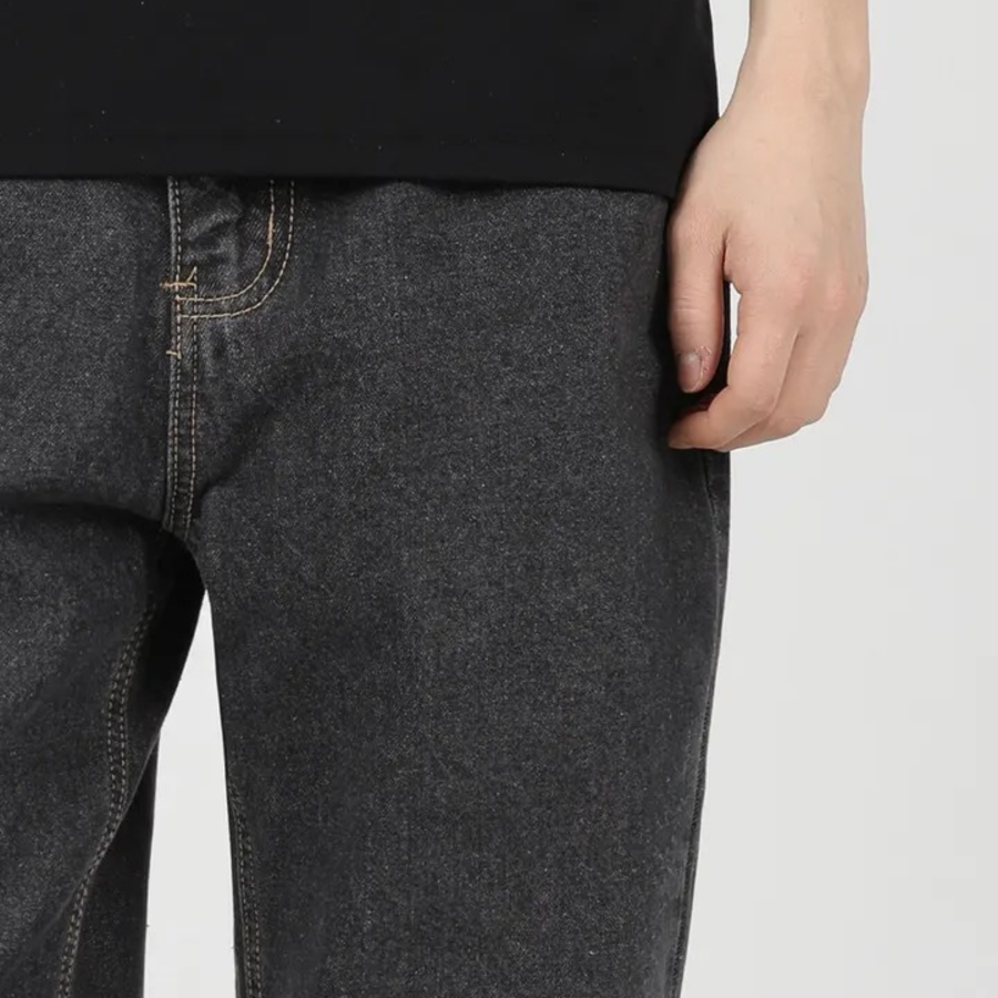 Warm Brushed Daily Straight Denim Pants