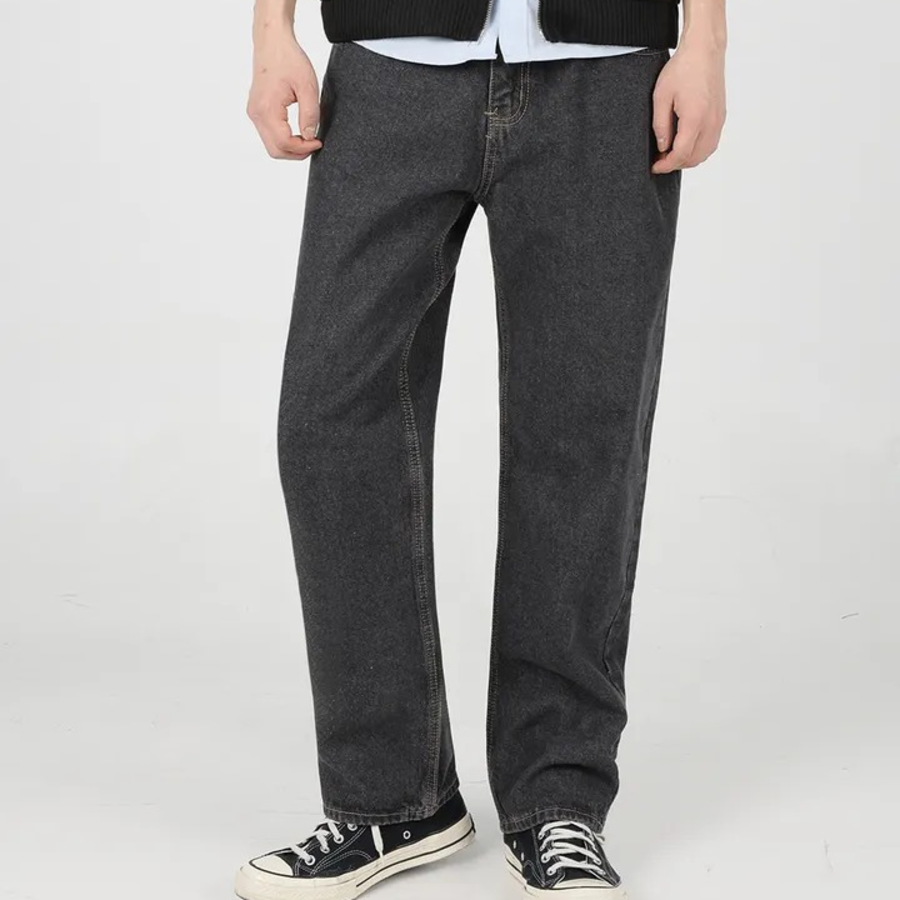 Warm Brushed Daily Straight Denim Pants