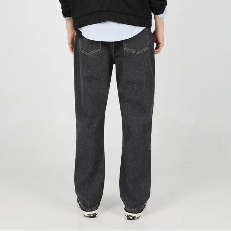 Warm Brushed Daily Straight Denim Pants