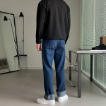 Motion 2-Color Roll-Up Denim Pants