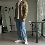 Motion 2-Color Roll-Up Denim Pants