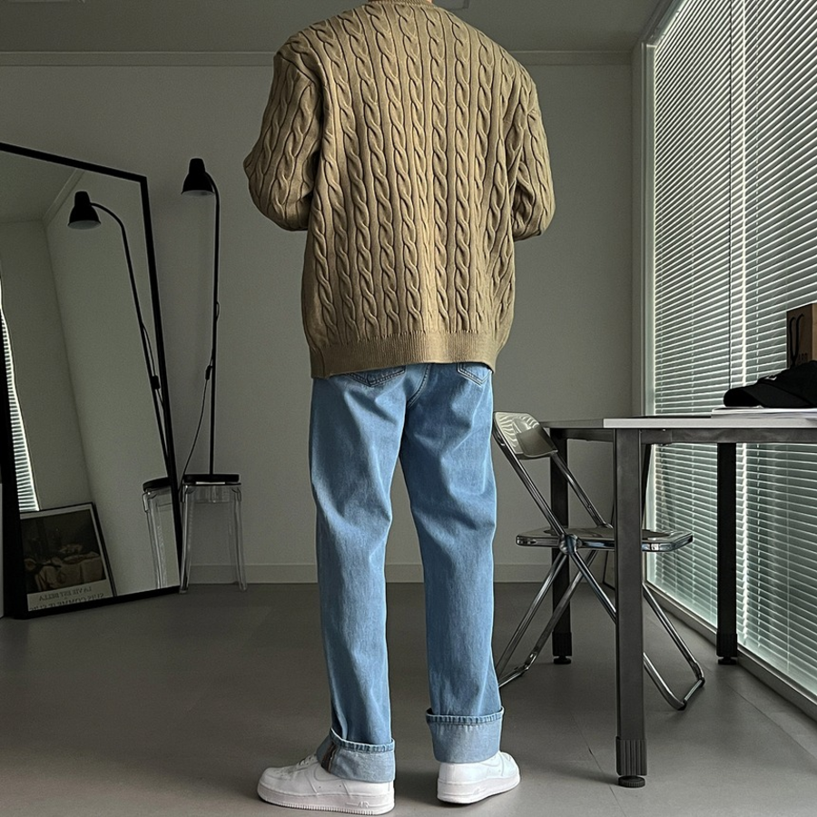 Motion 2-Color Roll-Up Denim Pants