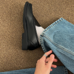 Bleach-Wash Maxi Long Wide Straight-Fit Denim Pants