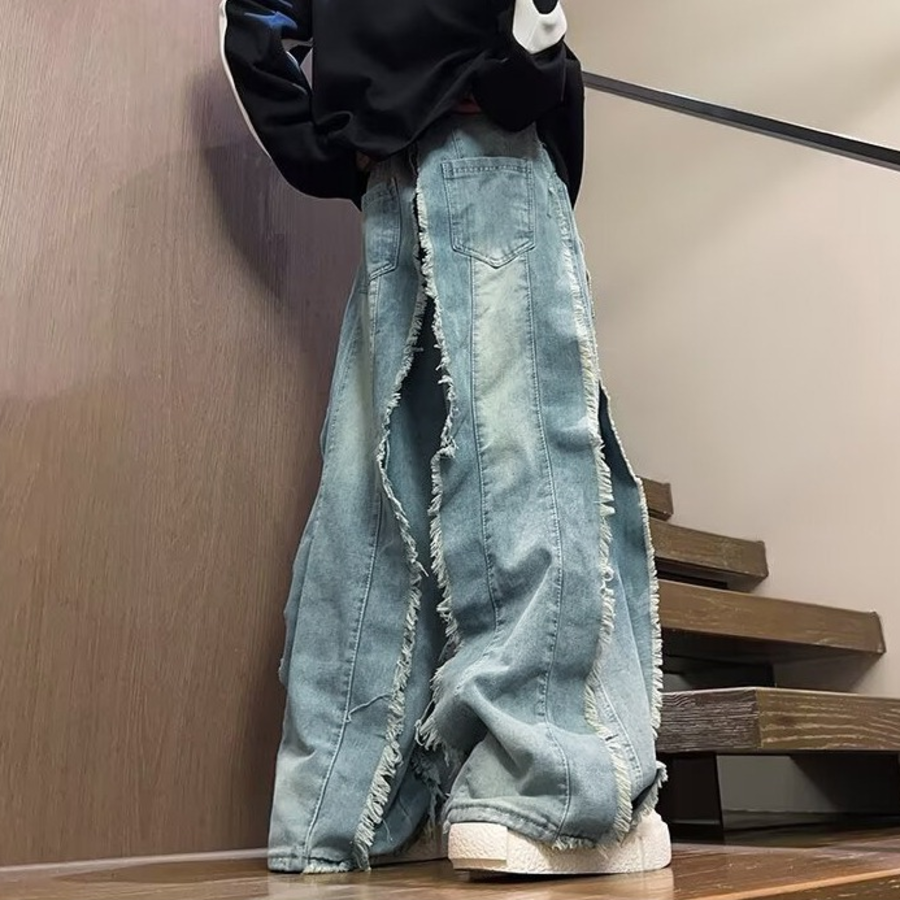 Frederick Layered Oversized Denim Pants