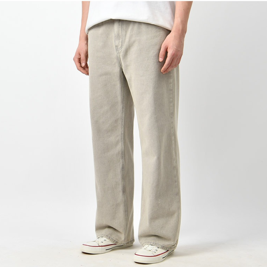 Men's Wide Pastel Washing Denim Pants