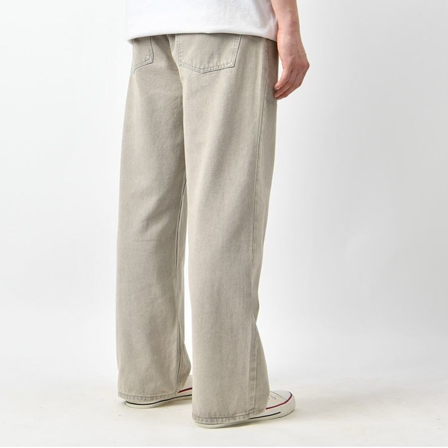 Men's Wide Pastel Washing Denim Pants