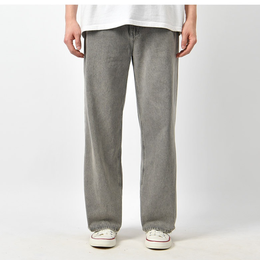 Men's Wide Pastel Washing Denim Pants