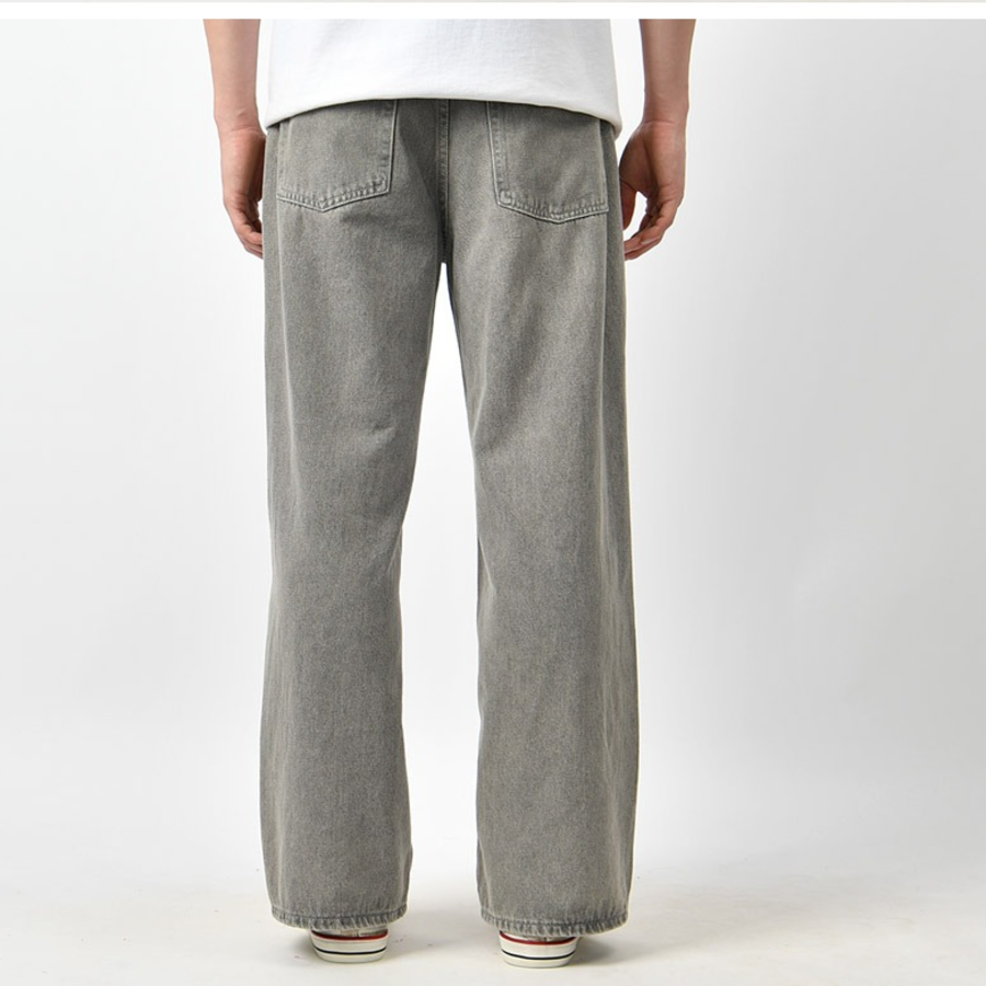 Men's Wide Pastel Washing Denim Pants