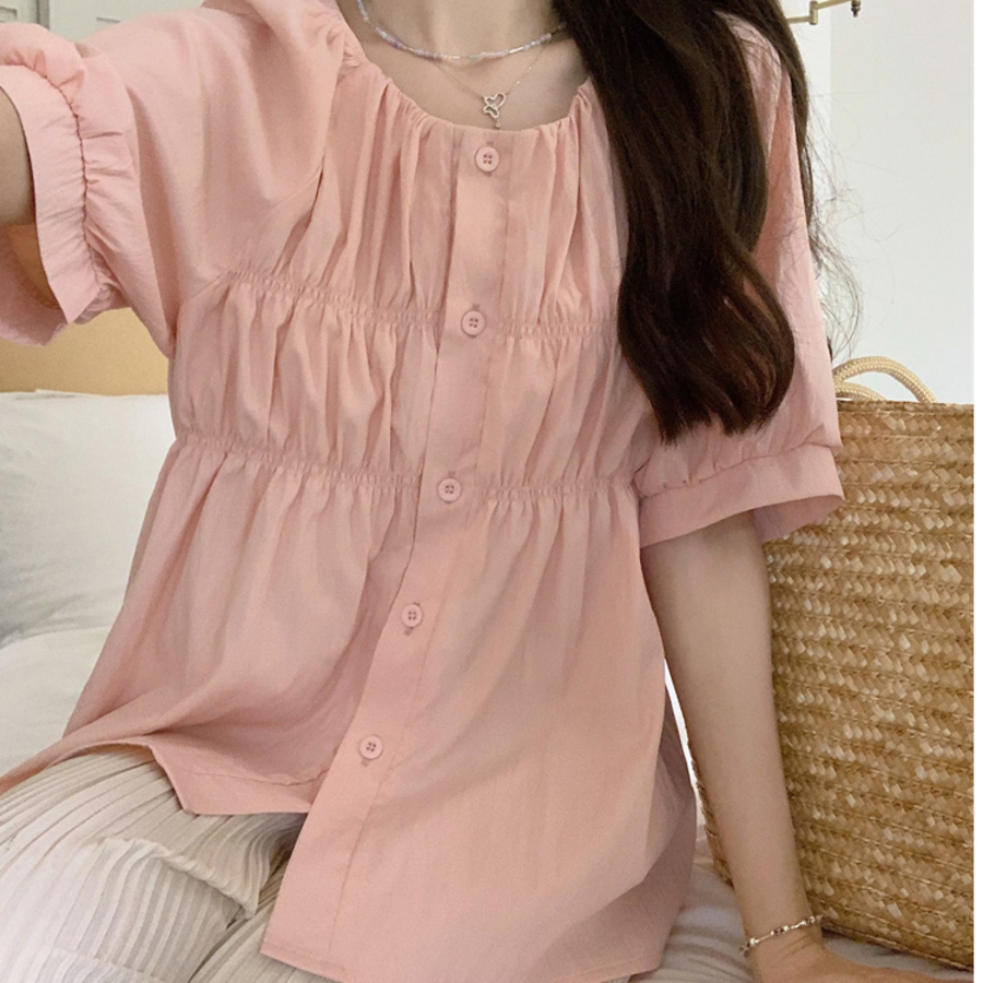 Blossom – блузка Shirring Short Sleeve Blouse