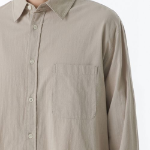 Relaxed Poplin Shirt [Ivory]