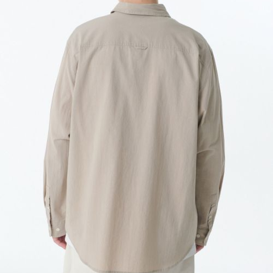 Relaxed Poplin Shirt [Ivory]