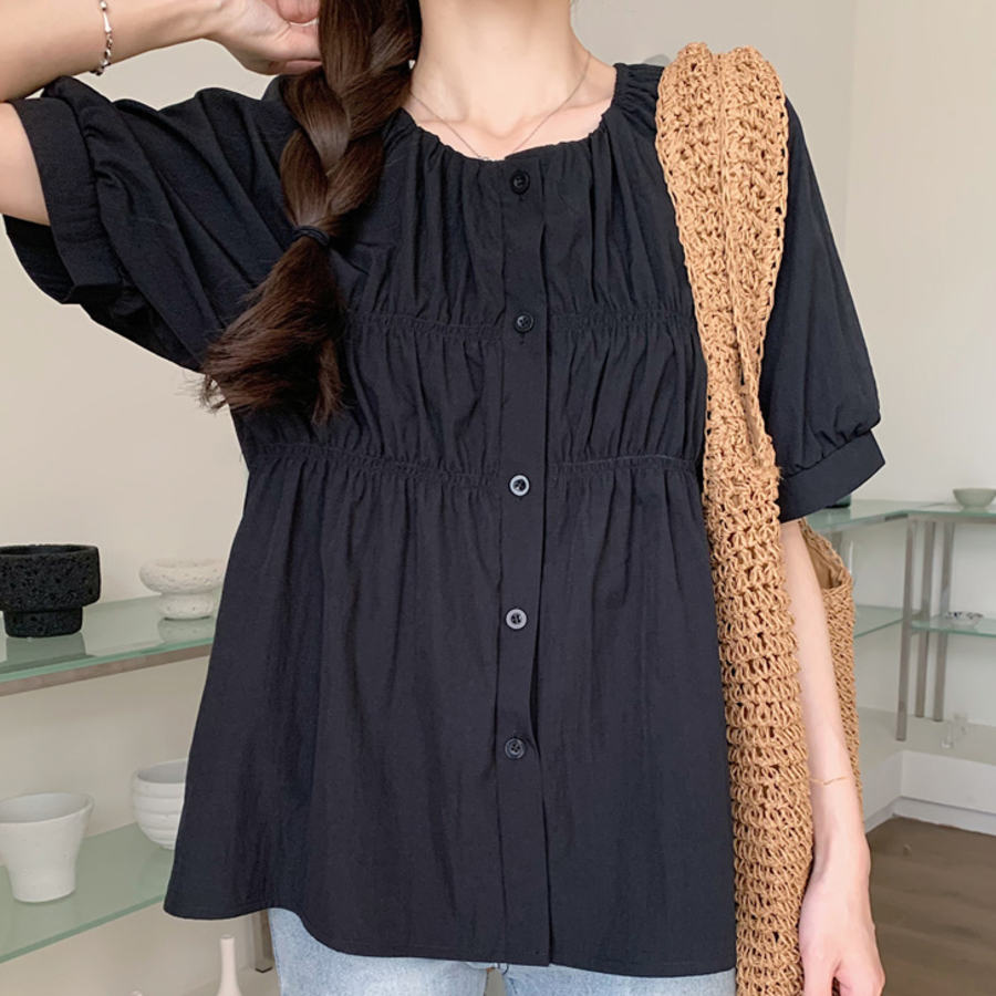 Blossom – блузка Shirring Short Sleeve Blouse