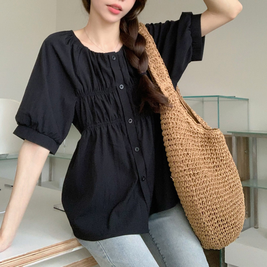 Blossom – блузка Shirring Short Sleeve Blouse