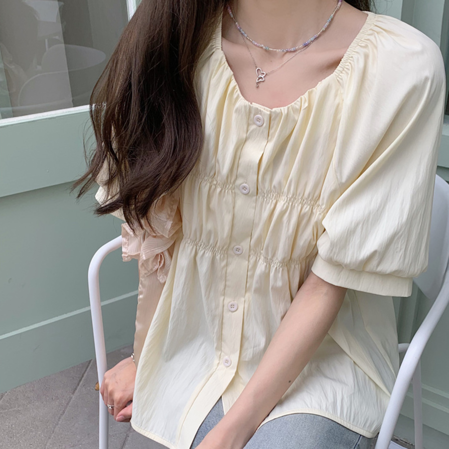 Blossom – блузка Shirring Short Sleeve Blouse