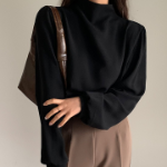 Elise – блузка Half Turtleneck Blouse