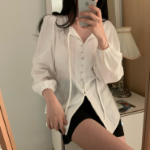 JENNIE – блузка Ribbon Tie Blouse