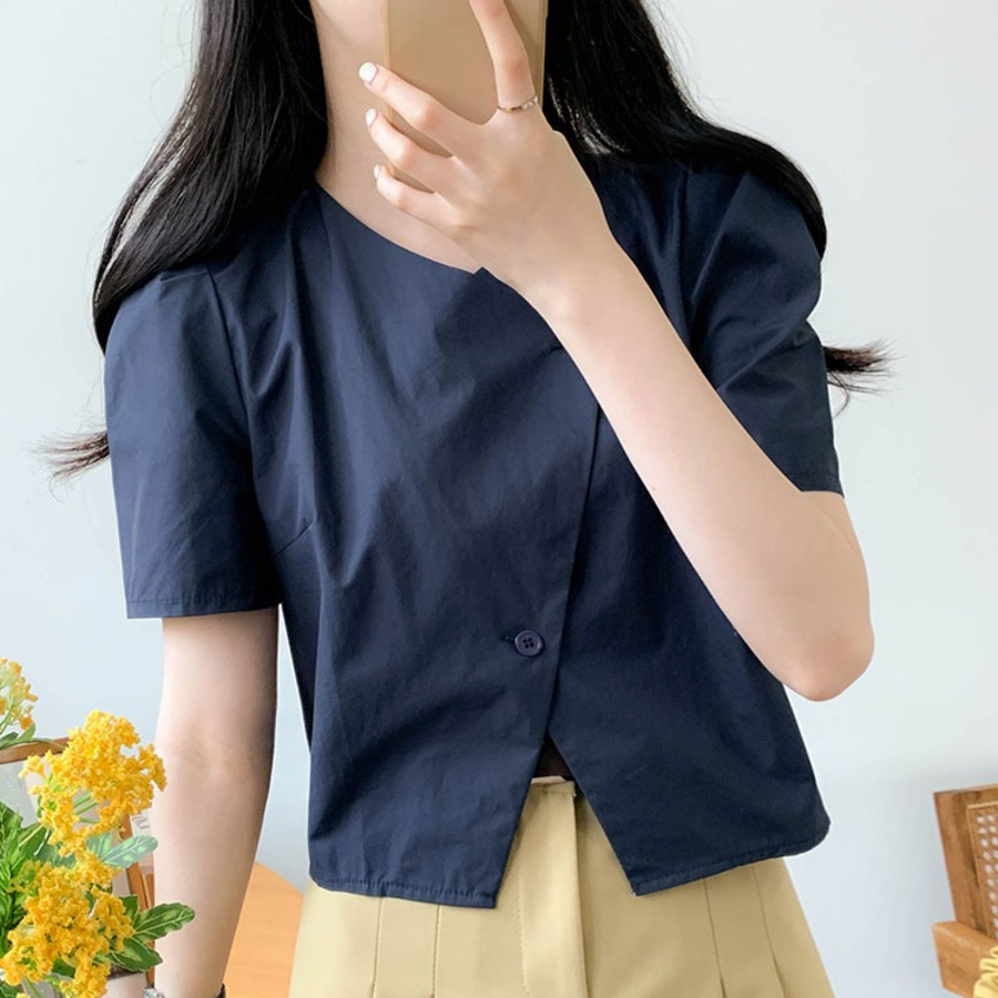 Sasan – блузка V-Neck Short Sleeve Crop Blouse