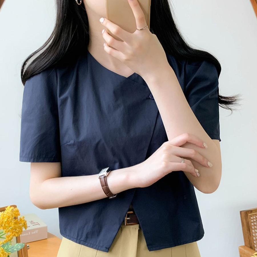 Sasan – блузка V-Neck Short Sleeve Crop Blouse