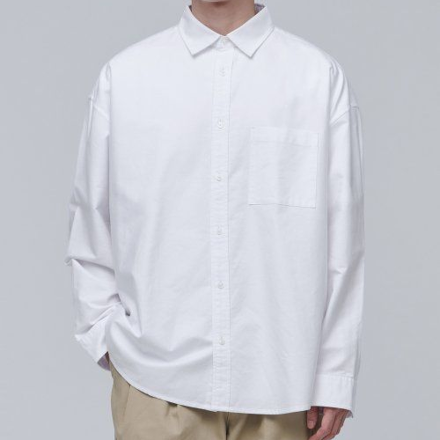 Oversized Oxford Shirt [White]