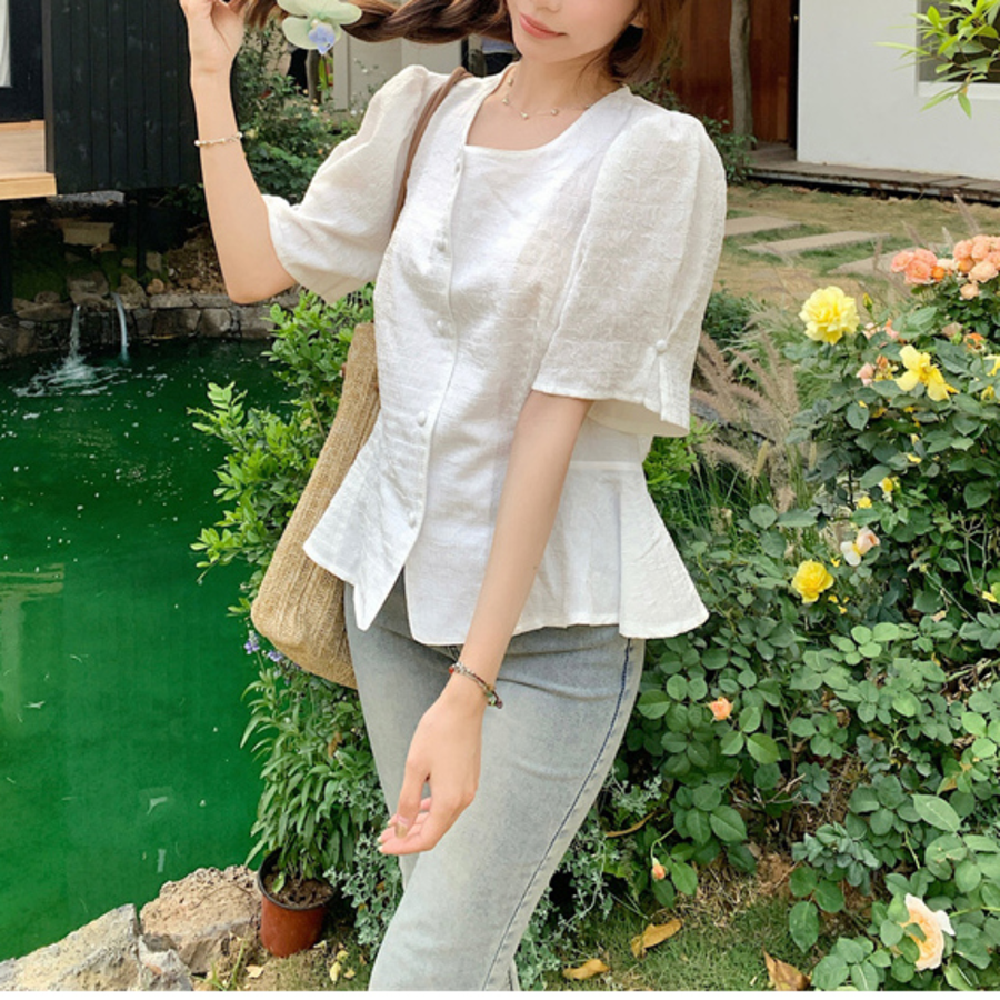 Swan – блузка Square Short Sleeve Blouse