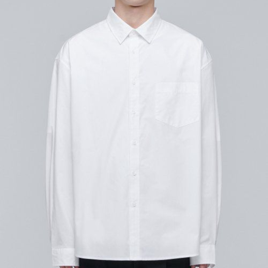 Oversized Poplin Shirt [White]