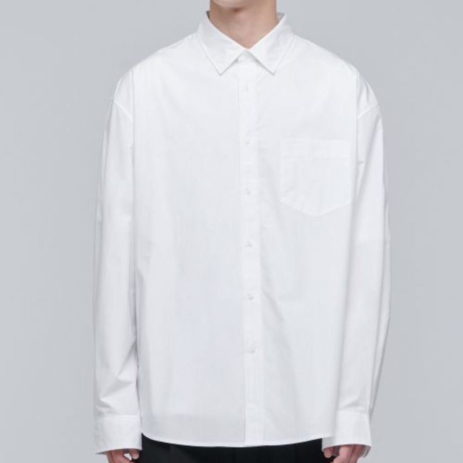 Oversized Poplin Shirt [White]