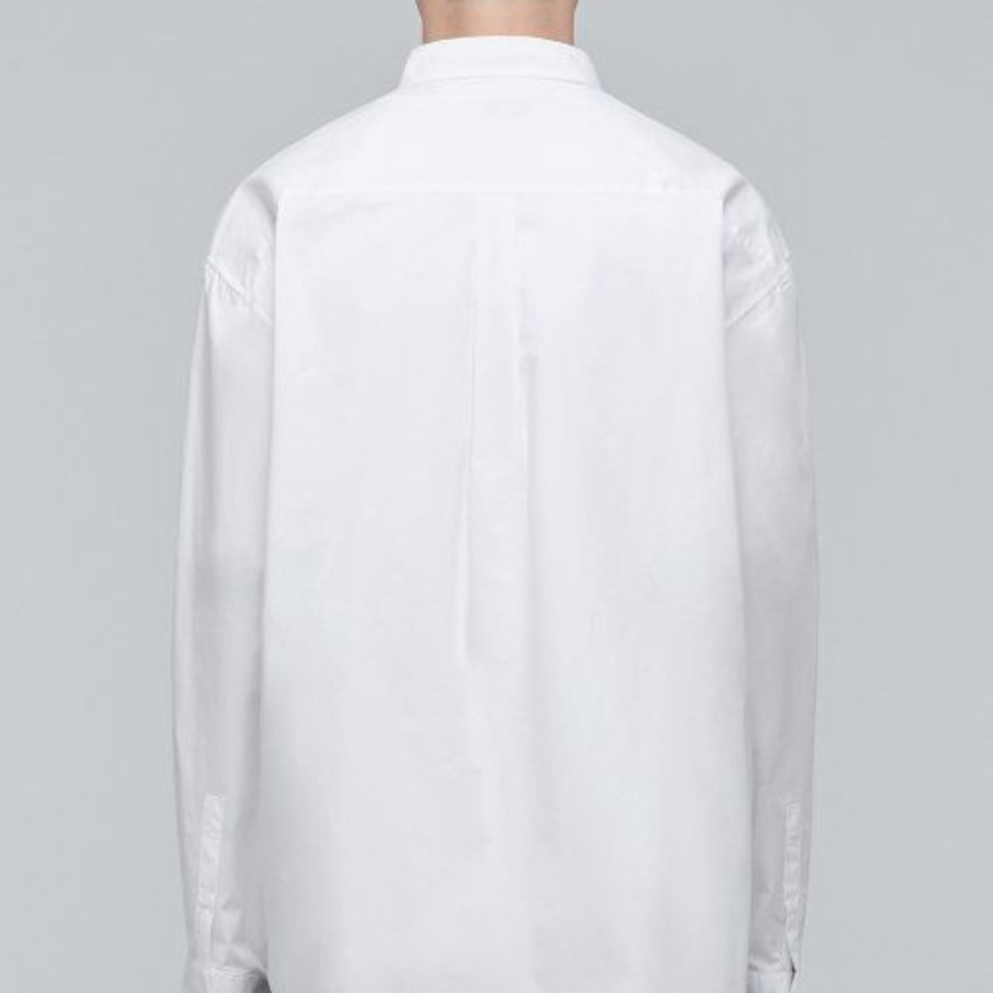 Oversized Poplin Shirt [White]