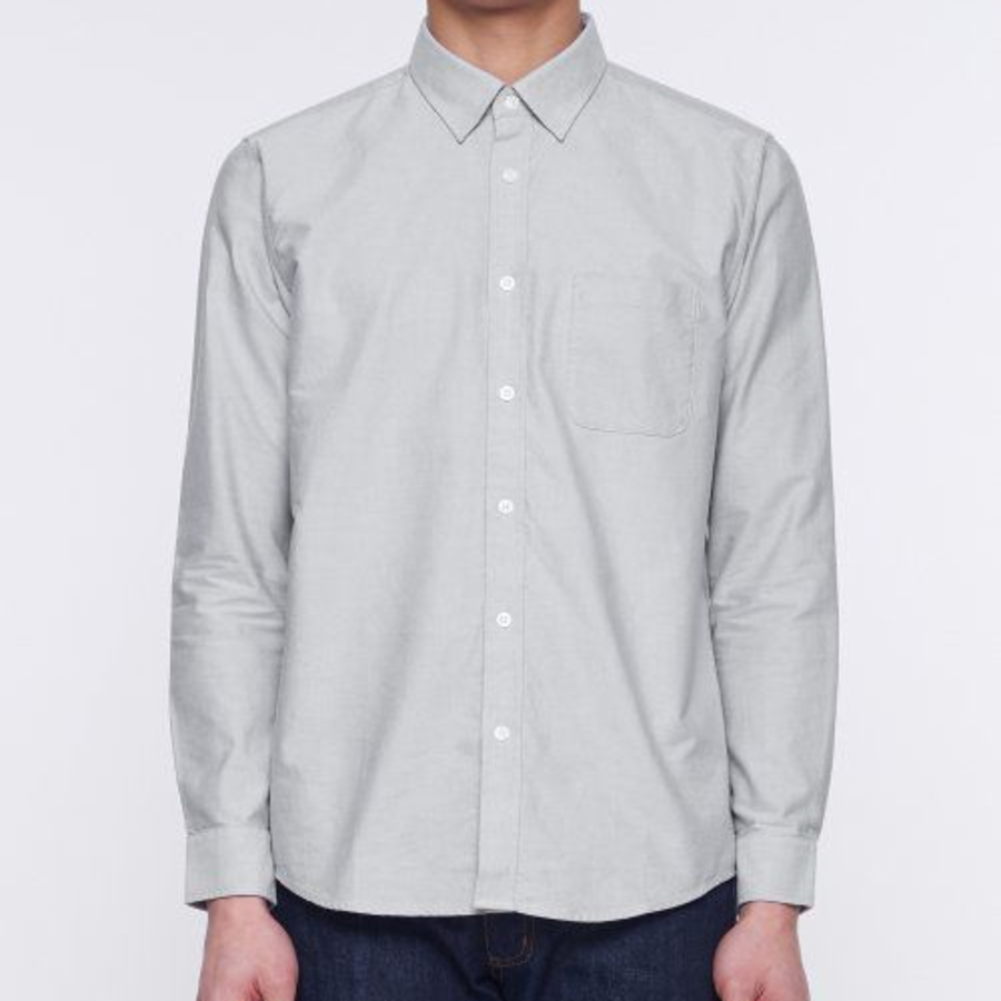 Basic Oxford Shirt [Gray]