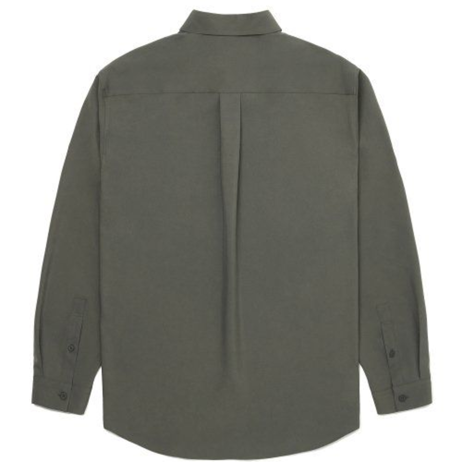 Relaxed Fit Silky Shirt [Khaki]