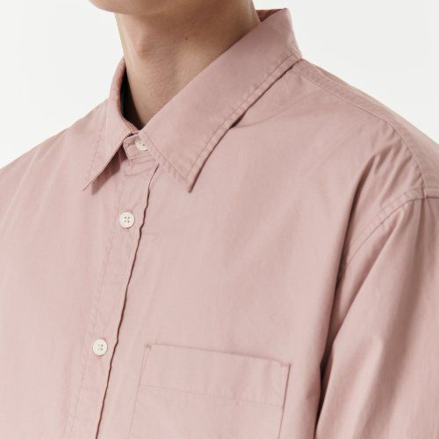 Relaxed Washed Poplin Shirt [Desert Pink]