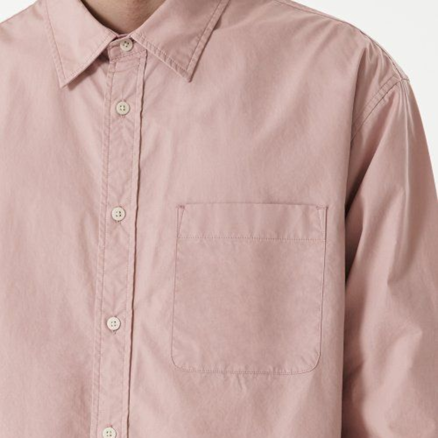 Relaxed Washed Poplin Shirt [Desert Pink]