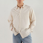 Relaxed Soft Poplin Shirt [Cream]