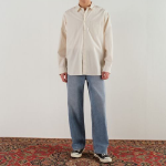 Relaxed Soft Poplin Shirt [Cream]