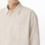 Relaxed Soft Poplin Shirt [Cream]