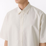 Oversized Oxford Short Sleeve Shirt [Cream]