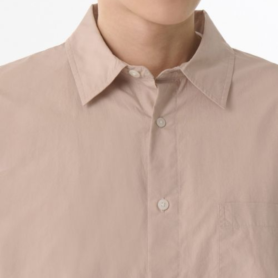 Relaxed Soft Poplin Shirt [Desert Pink]