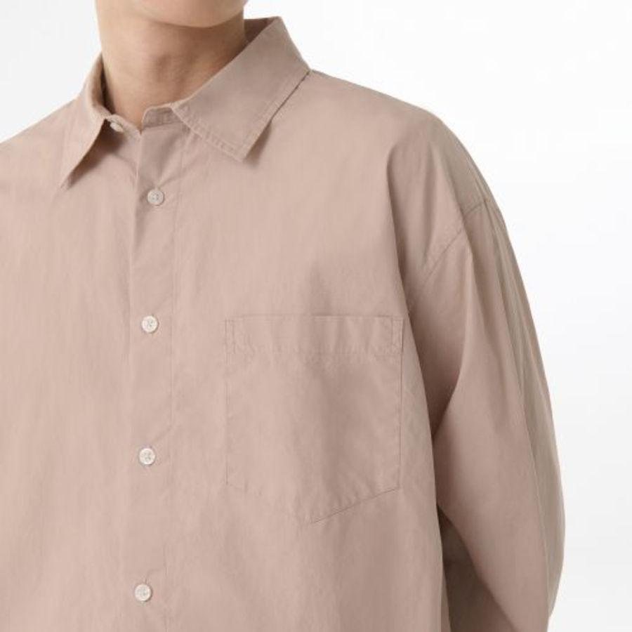 Relaxed Soft Poplin Shirt [Desert Pink]