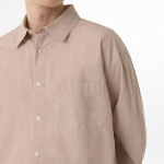Relaxed Soft Poplin Shirt [Desert Pink]