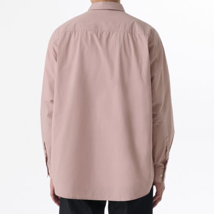 Oversized Washed Poplin Shirt [Desert Pink]