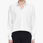 Relaxed Fit Silky Shirt [White]